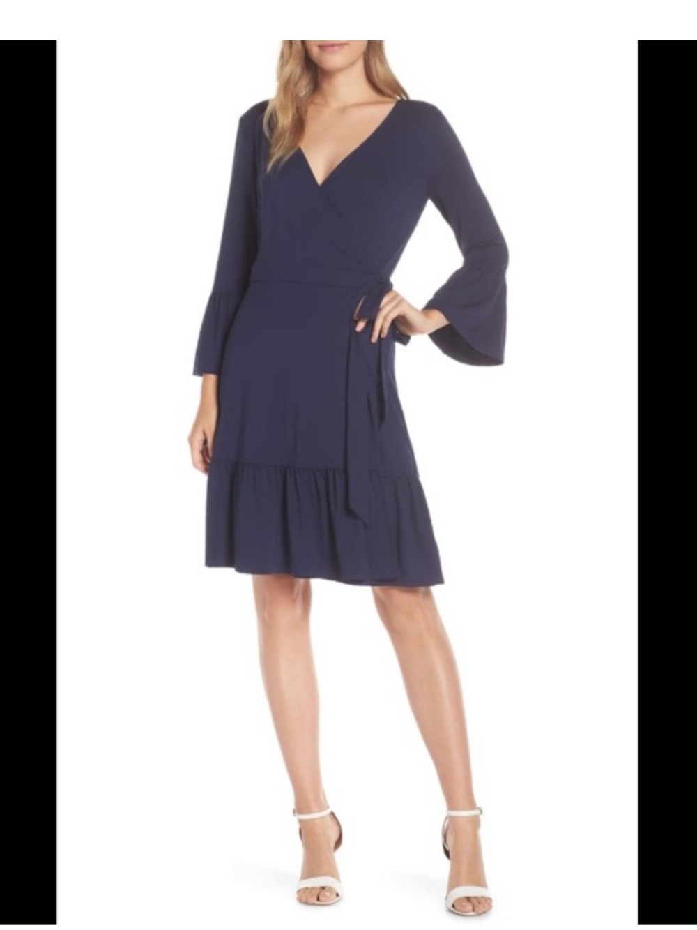 Lilly Pulitzer “Misha Wrap Dress” Navy Blue